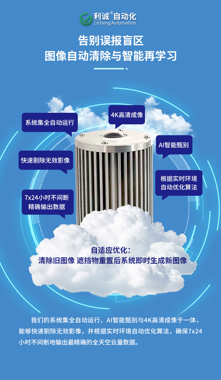 高精度云量監(jiān)測儀：實時捕捉云量變化，數(shù)據(jù)精準可追溯 